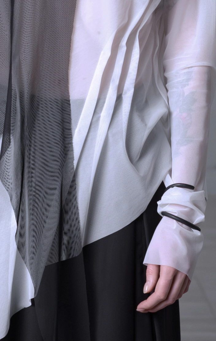 Лонгслив асимметричный - фото 5