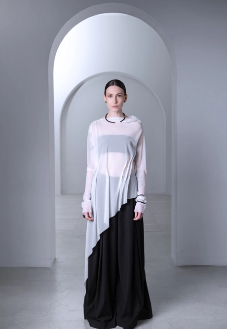 Лонгслив асимметричный