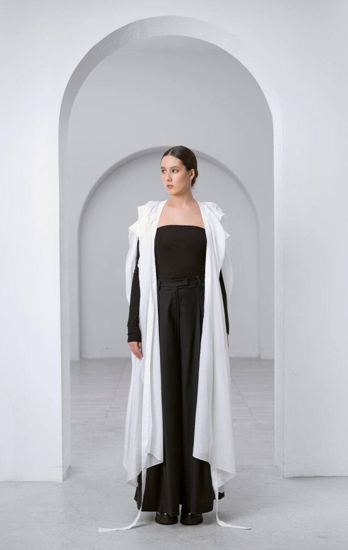 Блуза-кимоно длинная